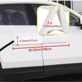Resim Topnotch Universal Manyetik Kapı Koruma Bandı - 4,3" Geniş Beyaz Köpük Koruyucu 