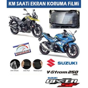 Resim Suzuki Gixxer Sf / V-Strom 250 Abs Motosiklet Ekran Km Koruyucu 