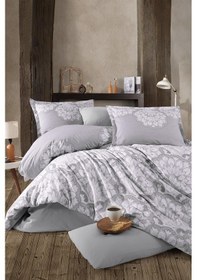 Resim Clasy Ranforce Nevresim Takımı Çift Kişilik Tabula V1 Gri Gri 