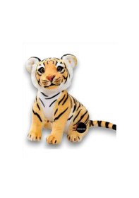 Resim Sevimli Kaplan Leopar Peluş Oyuncak 30 Cm Hediyelik Uyku Arkadaşı Beyaz 