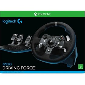 Resim Logitech G920 Driving Force Yarış Direksiyonu + Shifter Driving Force oyuncu direksiyon Seti 