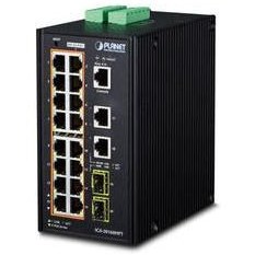 Resim planet PL-IGS-20160HPT Endüstriyel Tip Yönetilebilir Ethernet Switch 