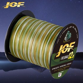 Resim JOF 12 Örgülü 300m/328 Yard Örgü Olta İpi - Polietilen Ana Hattı, X12 11.34-54.43KG Uzun Atış PE Yem İpi, Pürüzsüz Yüksek Dayanıklılık Deniz ve Tatlısu Balıkçılığı İçin Uygun Karides İpi, 1 Adet 
