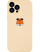 Resim mooodcase Iphone 13 Pro Max Uyumlu Garfield Desenli Kamera Lens Korumalı Darbe Emici Silikonlu Lansman Kılıf 