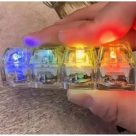 Resim NB market Işıklı klavye , stress giderici ses çıkaran ışıklı tuş takımı anahtarlık 