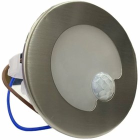 Resim Cata CT-5174 Koridor Yuvarlak Led Armatür Sensörlü Satin Kasa Beyaz Işık 1.5W 6400K 