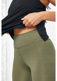 Resim Nike One Performance Training Dri-fit Leggings Toparlayıcı İç Cepli Haki Yeşil Tayt Yeşil 