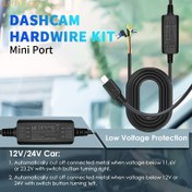 Resim BAIDELUO 24 Saat Park İzleme Cihazı, 3-Kablolu MiniUSB Bağlantı Noktaları, 12V/24V'den 5V'ye Dönüş, Otomatik Batarya Koruması ve Kompakt Tasarım, Arabalar, Kamyonlar ve SUV'lar İçin, Araç Güvenliği Aksesuarı, Kullanıcı Dostu Arayüz, Güvenilir Elektronik, Pilsiz 