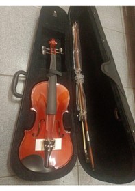 Resim Armajy003-3 Model 4/4 Tam Boy Masif Ağaç Abanoz Aksam Keman Seti 