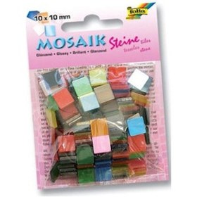 Resim Folia Parlak Mozaik 10X10 Mm. 190 Adet Karışık Renk 
