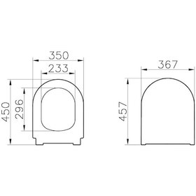 Resim VitrA S60 Rim-ex SmoothFlush Beyaz Kanalsız Asma Klozet ve Yavaş Kapanır Kapak 7510L003-0090 