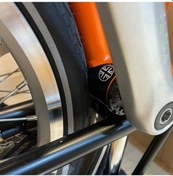 Resim Padalink Brompton Çekirdekli Bisikletler İçin Alüminyum Alaşımlı, Yüksek Dayanıklı, Siyah 3d Çekirdek Korumalı Pad 