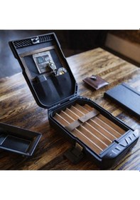 Resim Vaultek Lifepod 1.0 Seyahat Tipi Antik Bronz Humidor Puro Kutusu - Trm5010 