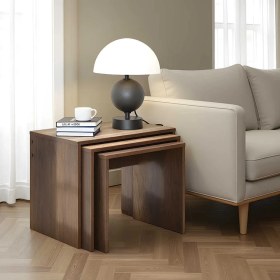 Resim Adore Trıple Zigon Sehpa - Oslo Ceviz 