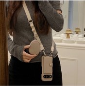 Resim Trendooze Pixel 6 İçin Yüksek Kaliteli Flip Katlanır Kartlık Ve Para Çantası 