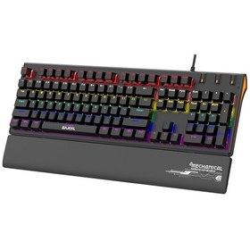 Resim Springsun Mekanik Oyun Klavyesi - 9 Aydınlatma Modlu, Usb Bağlantılı, Ergonomik Destekli 