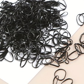 Resim 100 Küçük Lastik Bant Takımı, Basit ve Yüksek Esneklikte Saç Bantları, Sevimli Mini Saç Aksesuarları 