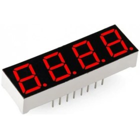 Resim Elektromall 0.28 Inç 4 Basamaklı Kırmızı Anot 7 Segment Gösterge -3 Adet 