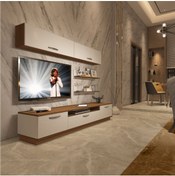 Resim Decoraktiv Trendstyle 5 Mdf Tv Ünitesi Tv Sehpası - Ceviz - Beyaz 