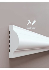 Resim Dekoratif Boyanabilir Poliüretan Duvar Çıtası 1 Adet Uzunluk :240 Cm En :2.5 Cm - Duvar Süsleri 