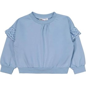 Resim Civil Girls Kolu Fırfırlı 6-9 Yaş Eşofman Takımı - Mavi 