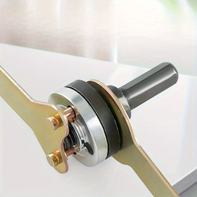Resim 5 adet Elektrikli Matkap Adaptörü Seti, Metal Dönüşüm Başlığı Bağlayıcı Kiti, 10mm Shank Mandrel, Basınç Plakası ve Güç Aracı Aksesuarları için Bağlantı Çubukları, Elektrikli Matkap Aksesuarı 