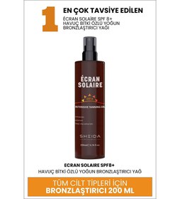Resim Sheida Écran Solaire Yoğun Bronzlaştırıcı Yağ SPF 8 200 ml 