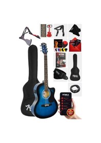 Resim Midex Rg-560bl Pack Mavi Elektro Akustik Gitar Full Set Ekolayzerli 40 İnç 4/4 Yetişkin 
