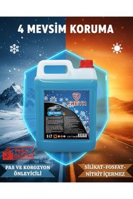 Resim FREYR 4 Mevsim -42°C Süper Mavi Antifriz 5 Lt + Antifrizli -25°C Cam Suyu 1 Lt Set 