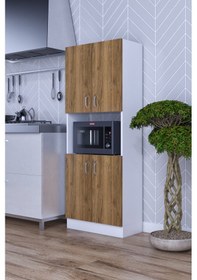 Resim Nisan Çok Amaçlı Mutfak Mikrodalga Fırın Bakliyat Dolabı 