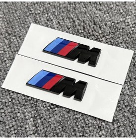 Resim Bmw 3 Serisi Uyumlu M Çamurluk Arması Seti 2'li Piano Black 