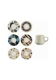 Resim Sandro Moreno 1453 Potpuri Double Yüzük Gold 12 Parça 6 Kişilik Kahve Fincan Takımı 120 Ml Ar210653 