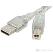 Resim Flaxes FPR-02 USB 2.0 1.5m %100 Bakır Askılı Yazıcı Kablo 
