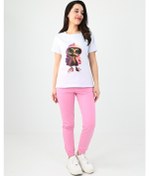 Resim Kadın Kısa Kollu Baskılı Eşofman Takımı 3773-23 001 