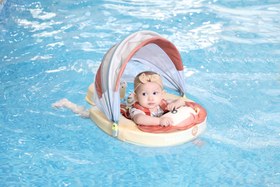 Resim Mambobaby Yüzme Simidi - Aslan, Emniyetli, Gölgelikli ve Ayak Destekli 