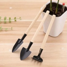 Resim Kaia Life Mini Kazma Kürek Tırmık Seti - Portatif 