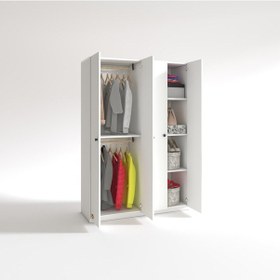 Resim Kenzlife Gardırop 4 Kapılı Kapaklı Devetabanı Byz 173 120 42 Gardolap Dolap Ofis 