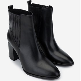 Resim Valmenti Kadın Siyah Deri Topuklu Bot 1075 012171-10 Bn Bot Sk24-25 Sıyah Dr Siyah Deri 