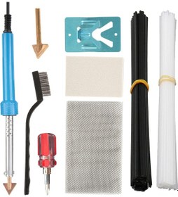 Resim Aubyhe 80w Amerikan Standartlı Plastik Kaynak Aleti - Termoplastik Parçalar Tamiri İçin Dıy Seti 40 Çubuk, 2 Uç, Teli, Fırça 