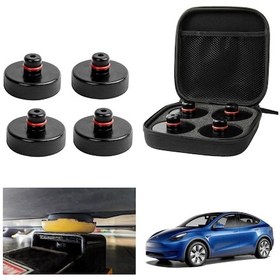Resim Xiyyadms Tesla Model Y/3/s/x Araç Yükseltme Pimleri Lastik Desteği, Batarya Ve Kasa Koruması, 4'lü Set + Saklama Kutusu 