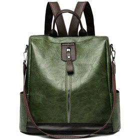 Resim Youtek Yeşil Kadın Seyahat Çantası - Çift Askılı Sırt Çantası Ve Tek Askılı El Çantası Yeşil 