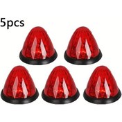 Resim Tongdashop 5 Adet Kırmızı Led Karpuz Işığı Freıghtlıner Kenworth Peterbılt Kamyon Aydınlatma 