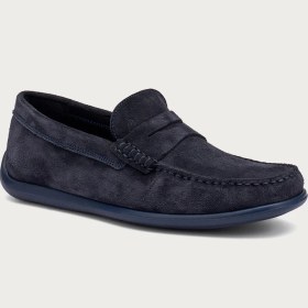 Resim Erkek Oxford / Klasik 14B2 Frau Castoro Leather Blu 
