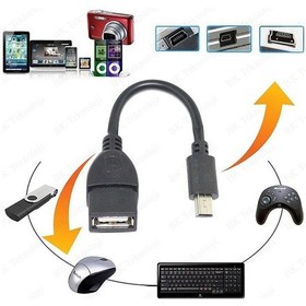 Resim Mini Usb V3 5 Pin Otg Kablosu Usb Dişi Mini Usb Erkek 