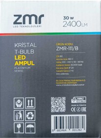 Resim ZMR 30w T-bulb Torch Ampul 4 Adet 