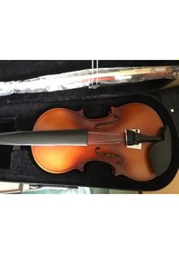 Resim Valerıa Vc001 Mat Cila Hareli Tam Boy Keman Seti-Kılıf-Yay-Reçine 