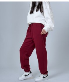Resim Cocopelli Şardonlu Bordo Kadın Jogger Eşofman Coc2537 
