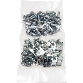 Resim 50'li Rack Kabin M6 Kafes Somun Vida Seti 