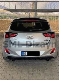 Resim Hyundai İ30 Custom Difüzör Arka Ek (Plastik) 