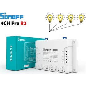 Resim Sonoff 4Ch Pro R3 Akıllı Ev Röle Switch 